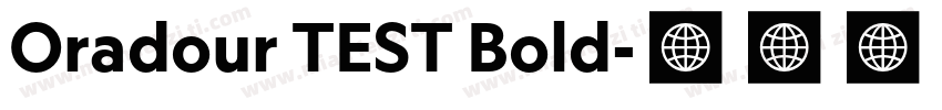 Oradour TEST Bold字体转换